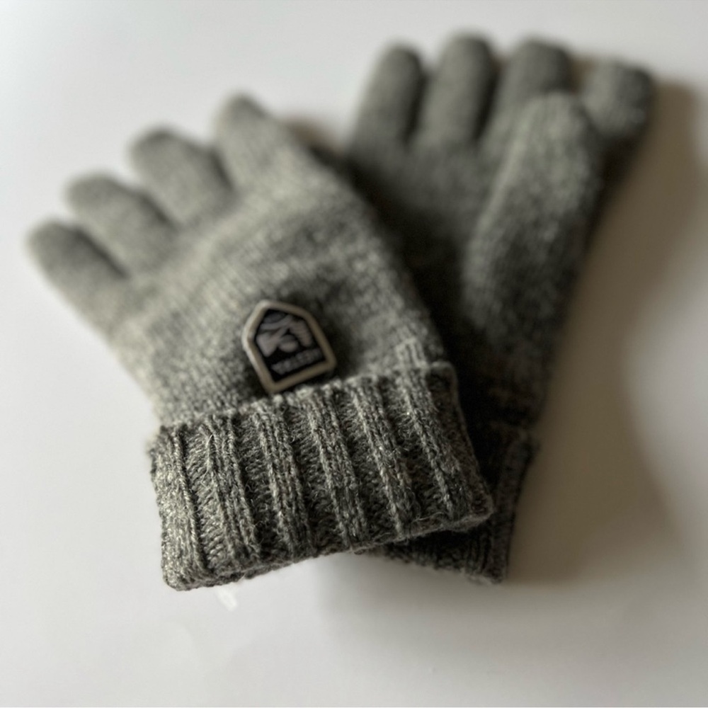 HESTRA MENS BASIC WOOL GLOVES GREY SIZE 11 L/XL NWOT - Picture 5 of 8